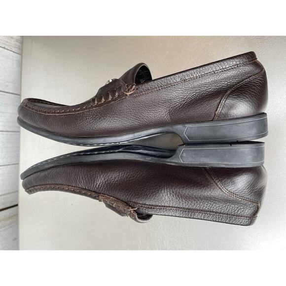 To Boot New York Adam Derrick HorseBit Loafer Brown Size 10.5 Leather - Picture 4 of 6